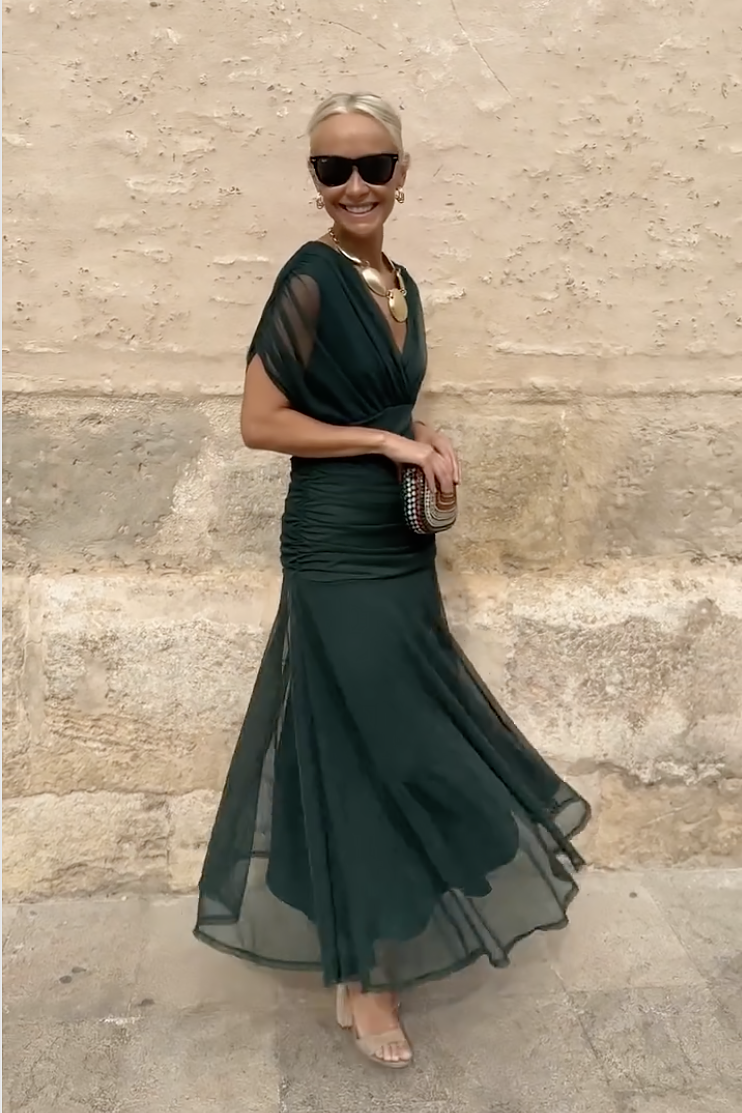 Philippa | Elegant V-neck Party Maxi Dress 11