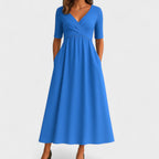 Belinda | Casual V-Neck Midi Dress 4