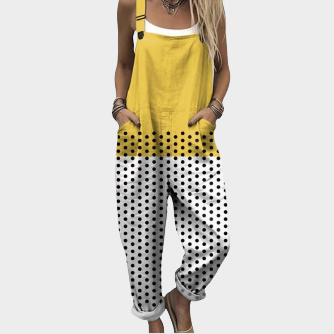 Gloria | Stylish Multicolor Dotted Jumpsuit 1