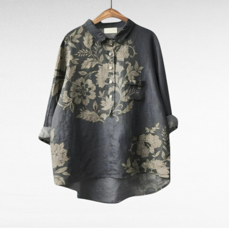 Darina | Classic Retro Floral Blouse 1