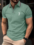 Laurence | Casual Short-Sleeve Golf Printed Shirt 14