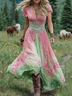Amelia | Vintage Floral Maxi Dress 4
