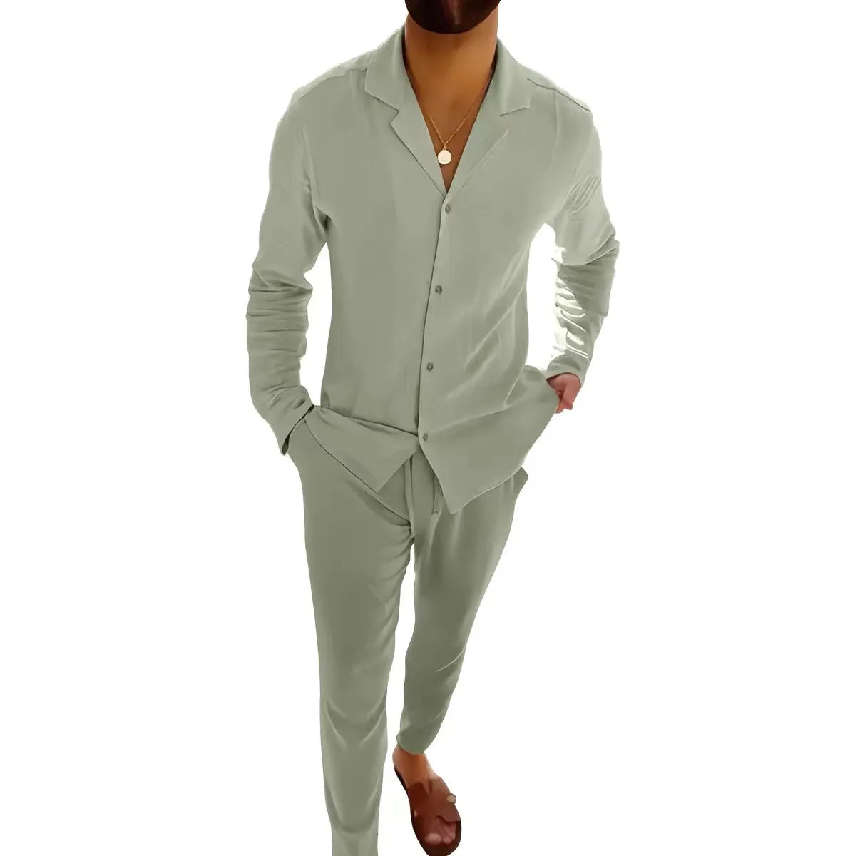 Westley | Timeless Long Sleeve and Fitted Pant Set 6