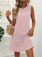 Lara | Casual Round Neck Sleeveless Dress 1