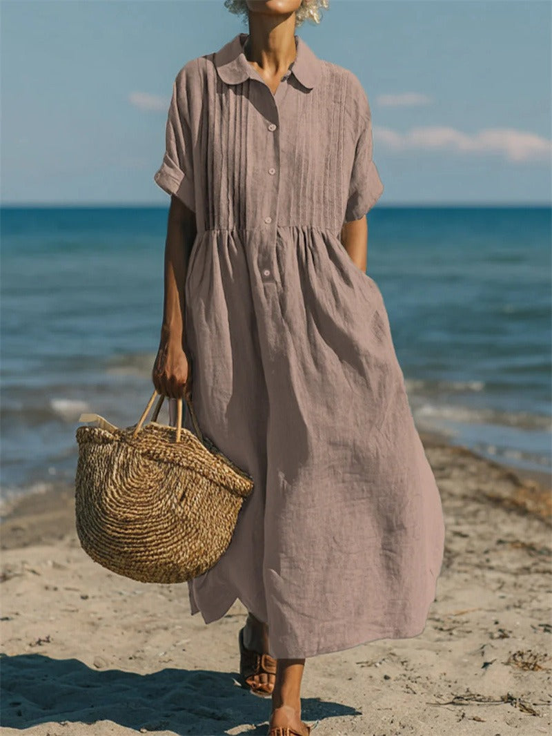 Mandy | Elegant Collared Button Dress 8