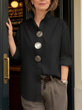 Keira | Stylish Big Button Collar Blouse 3