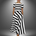 Olivia | Classic Sleeveless Striped Maxi Dress 4
