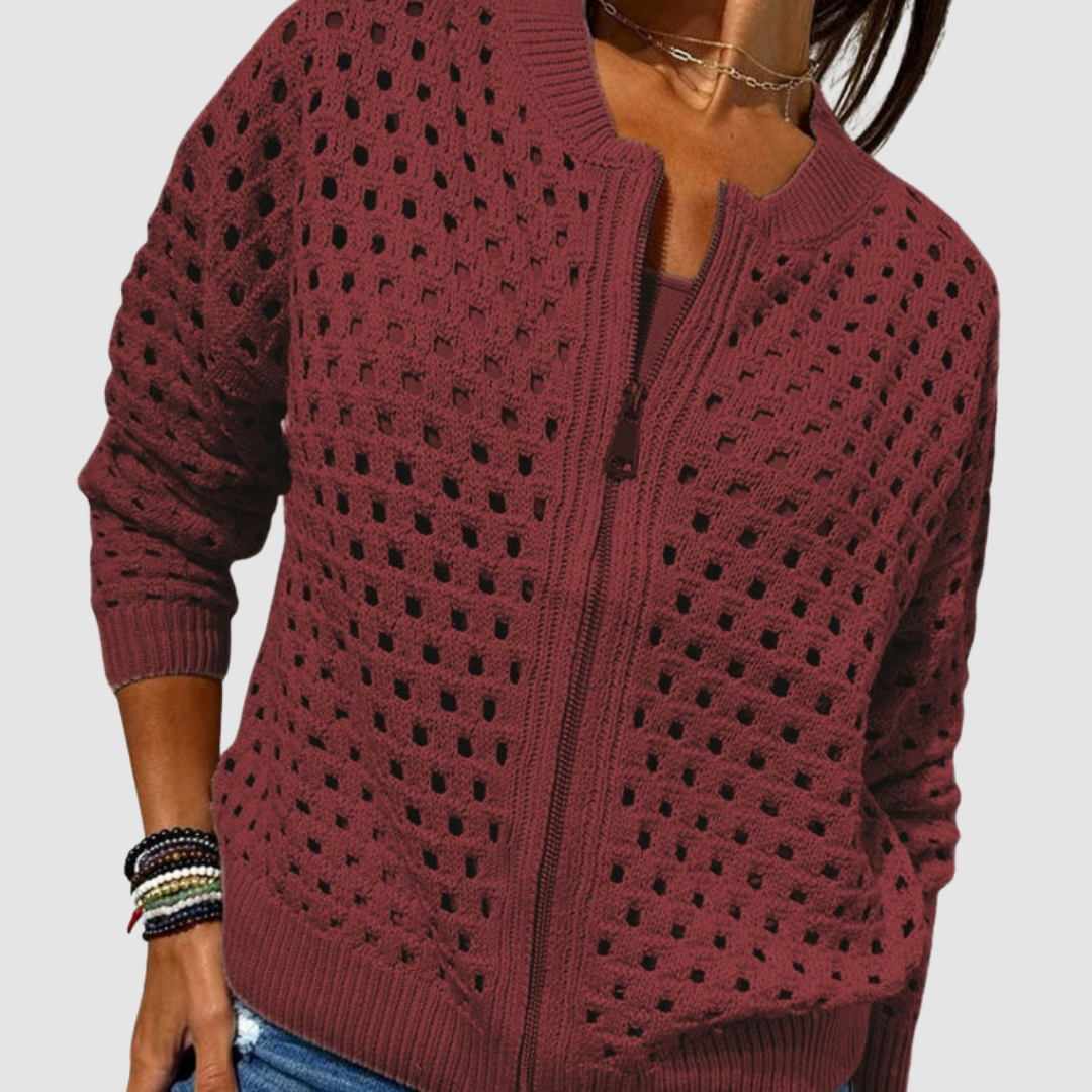 Phaedra | Premium Knitted Hole Cardigan 5