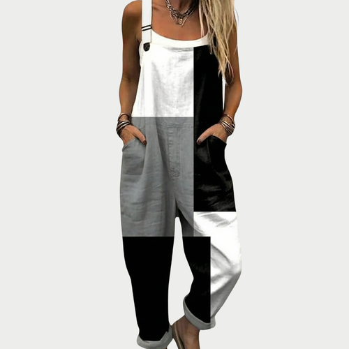 Karla | Casual Multicolor Patch Jumpsuit 1