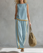 Ivy | Elegant Sleeveless and Wide Pant Set 5