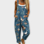 Letitia | Retro Elegant Floral Print Jumpsuit 2