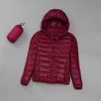 Women's Lightweight Hooded Puffer Jacket for Travel 2