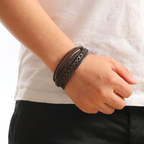 Felix | Braided Leather Viking Bracelet 10