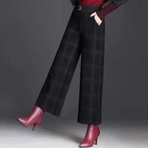 Jenny | Checked Wide-Leg Pants 3