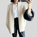 Women's Button-Front Cardigan with Ribbed Cuffs 7