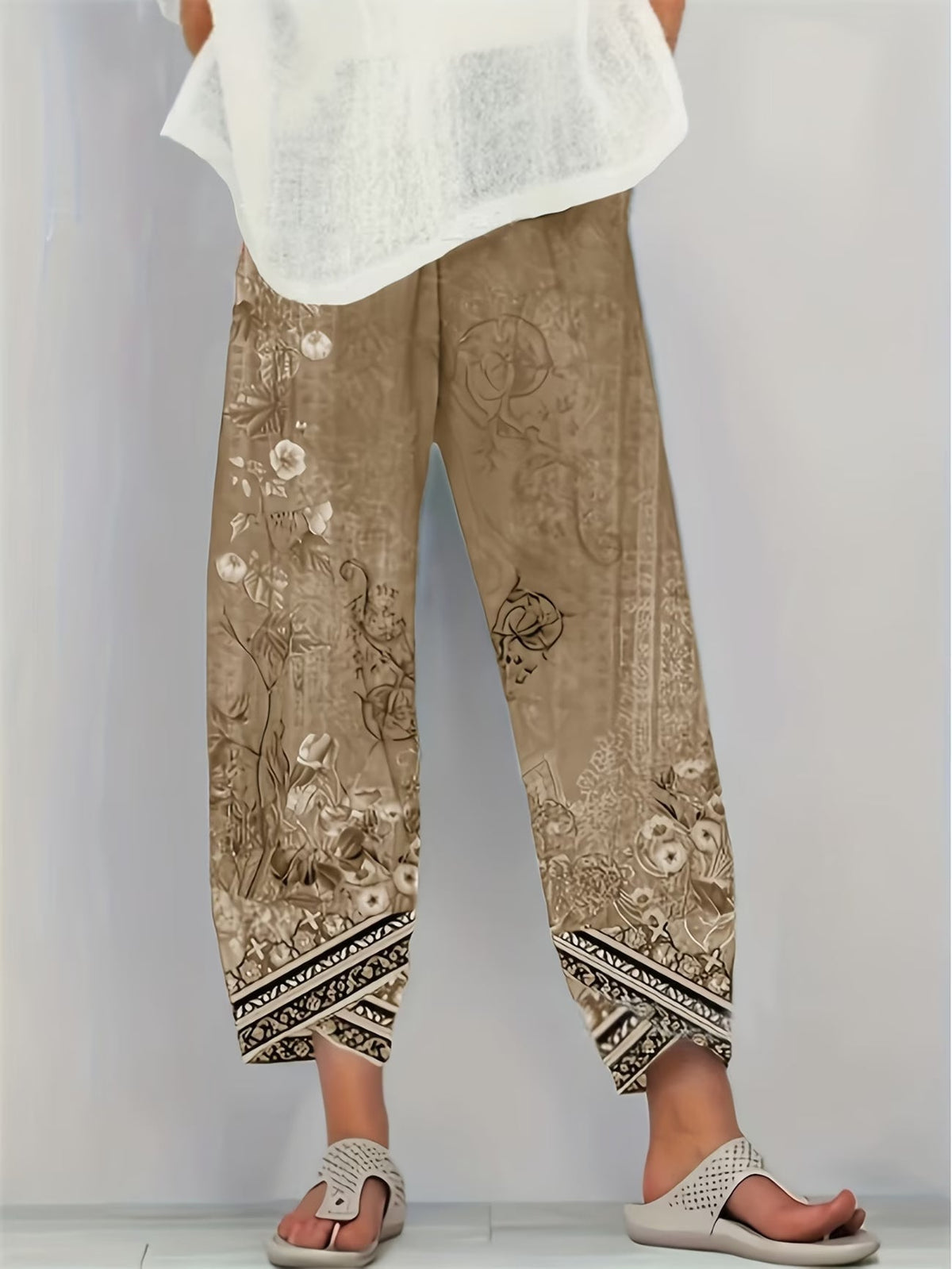 Amanda | Classic Vintage Floral Pants 4