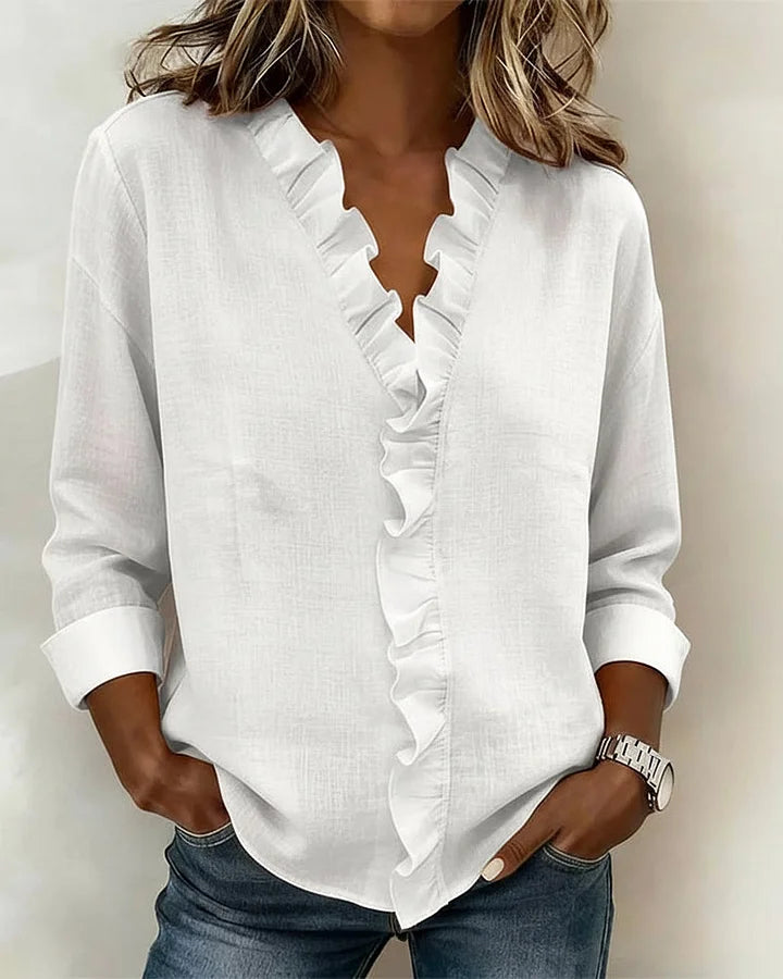 Althea | Lightweight V-Neck Blouse 2