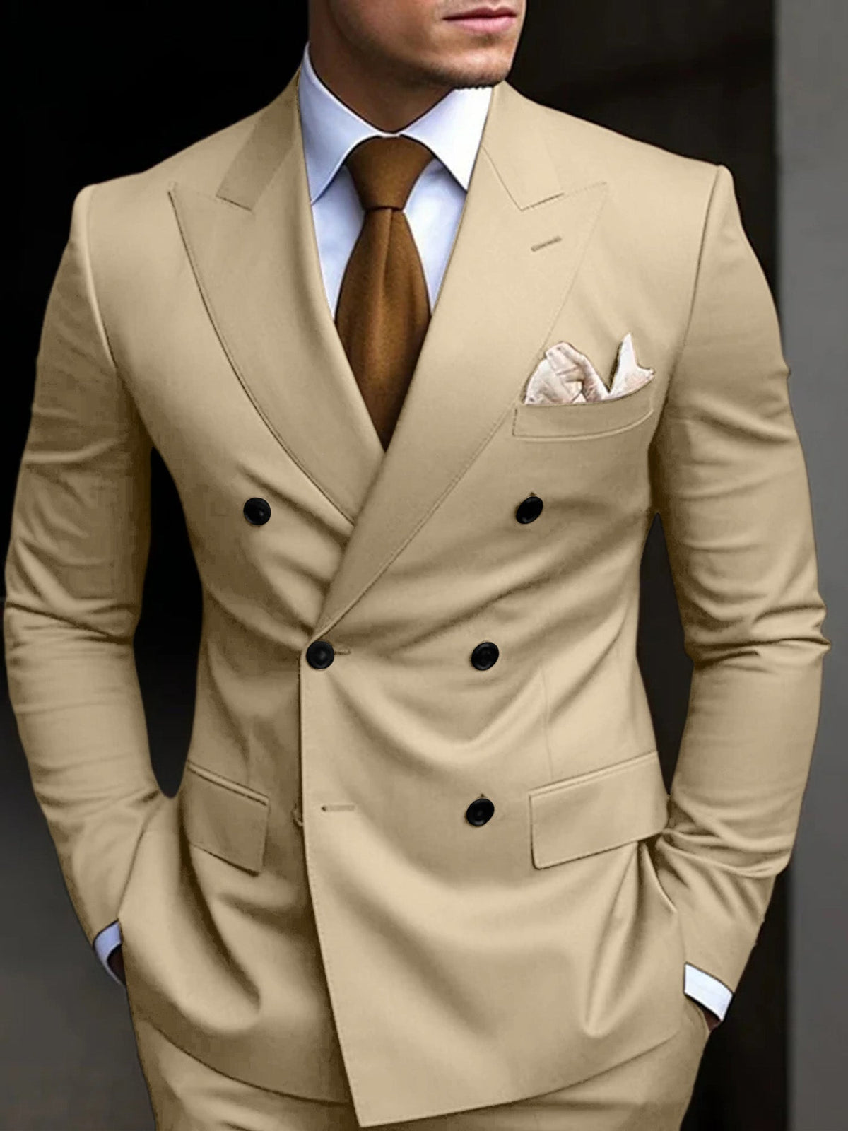 Hayden | Classic Tailored Fit Double Breasted 2 Pieces Suit 4