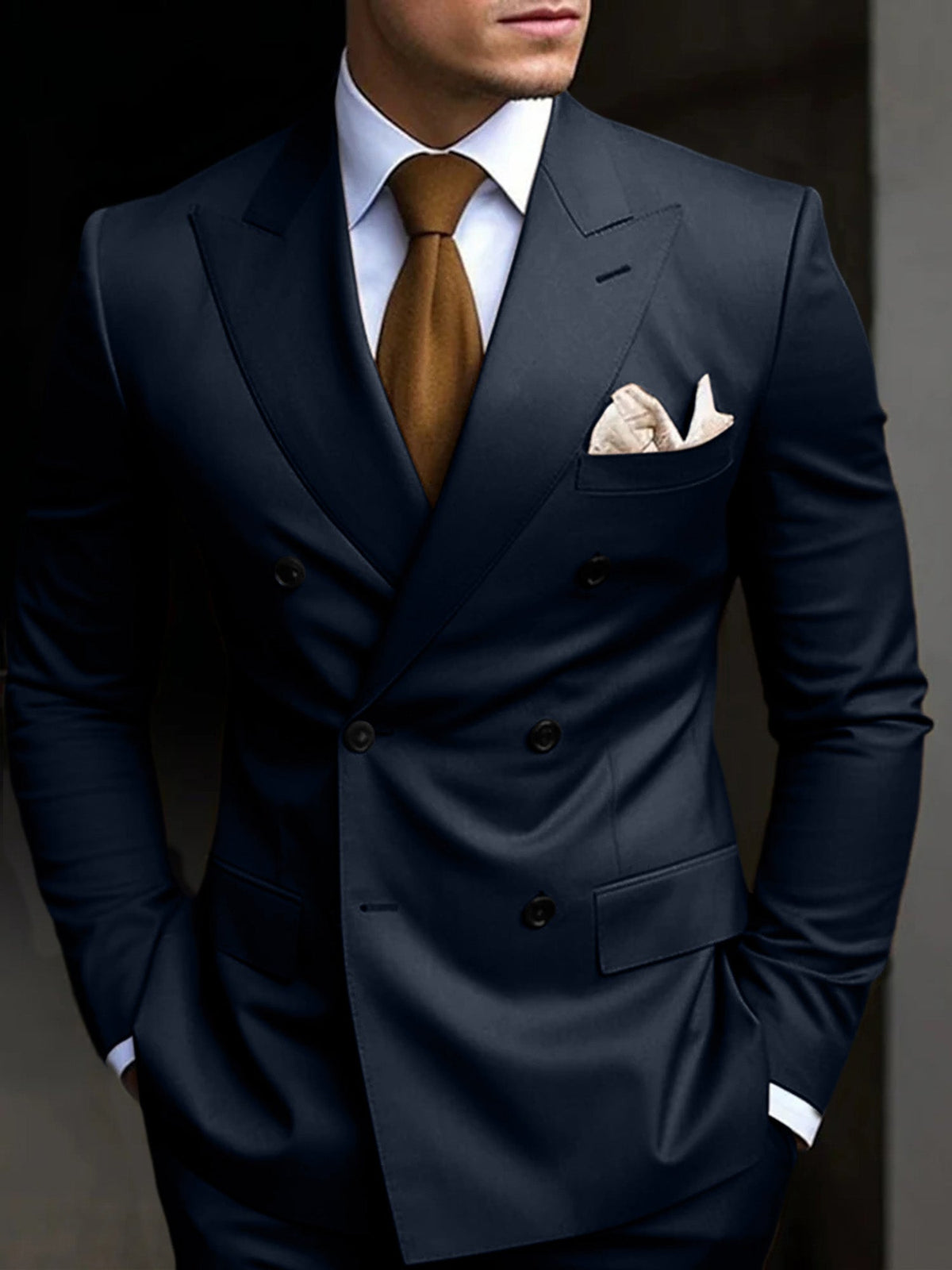 Hayden | Classic Tailored Fit Double Breasted 2 Pieces Suit 5