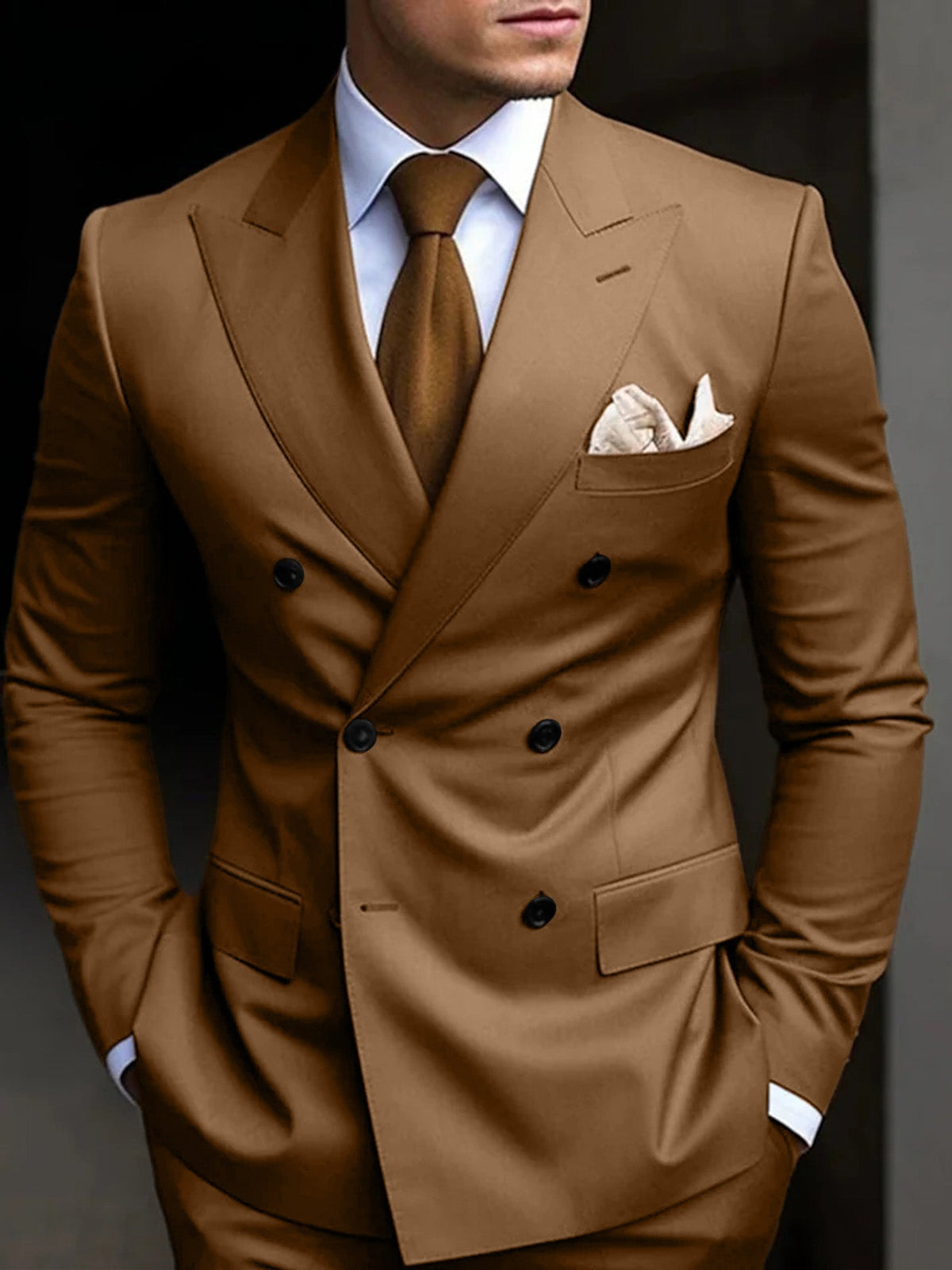 Hayden | Classic Tailored Fit Double Breasted 2 Pieces Suit 6