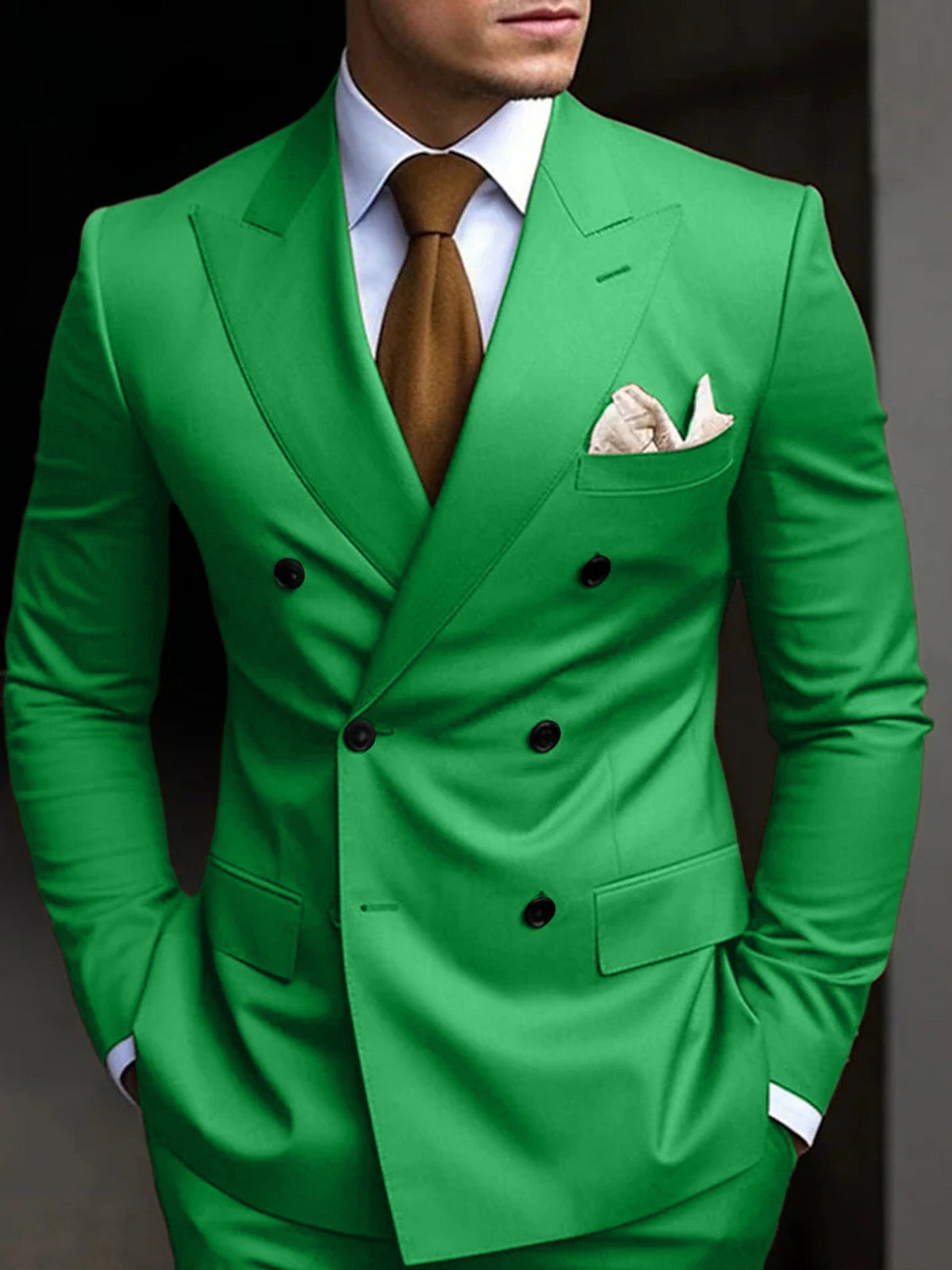 Hayden | Classic Tailored Fit Double Breasted 2 Pieces Suit 8
