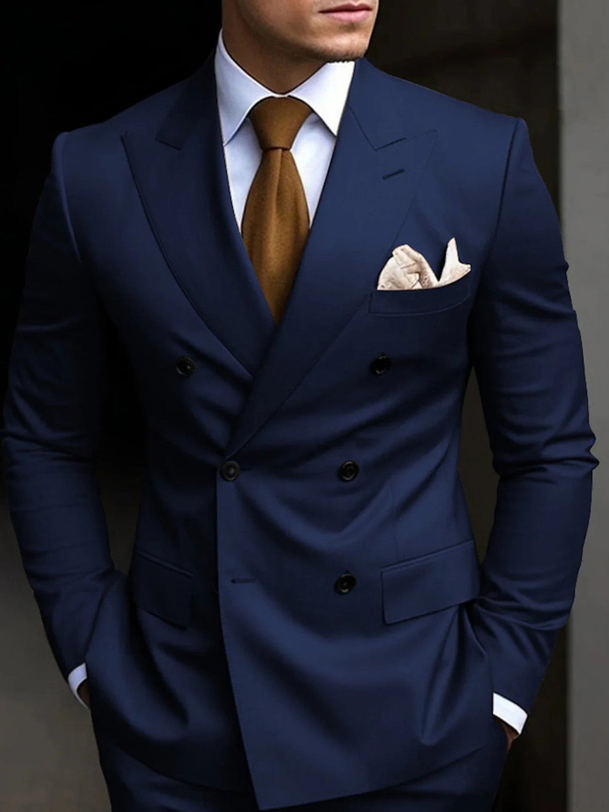 Hayden | Classic Tailored Fit Double Breasted 2 Pieces Suit 9