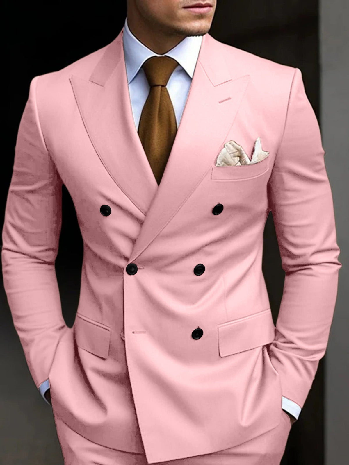 Hayden | Classic Tailored Fit Double Breasted 2 Pieces Suit 10