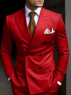 Hayden | Classic Tailored Fit Double Breasted 2 Pieces Suit 12