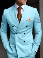 Hayden | Classic Tailored Fit Double Breasted 2 Pieces Suit 14
