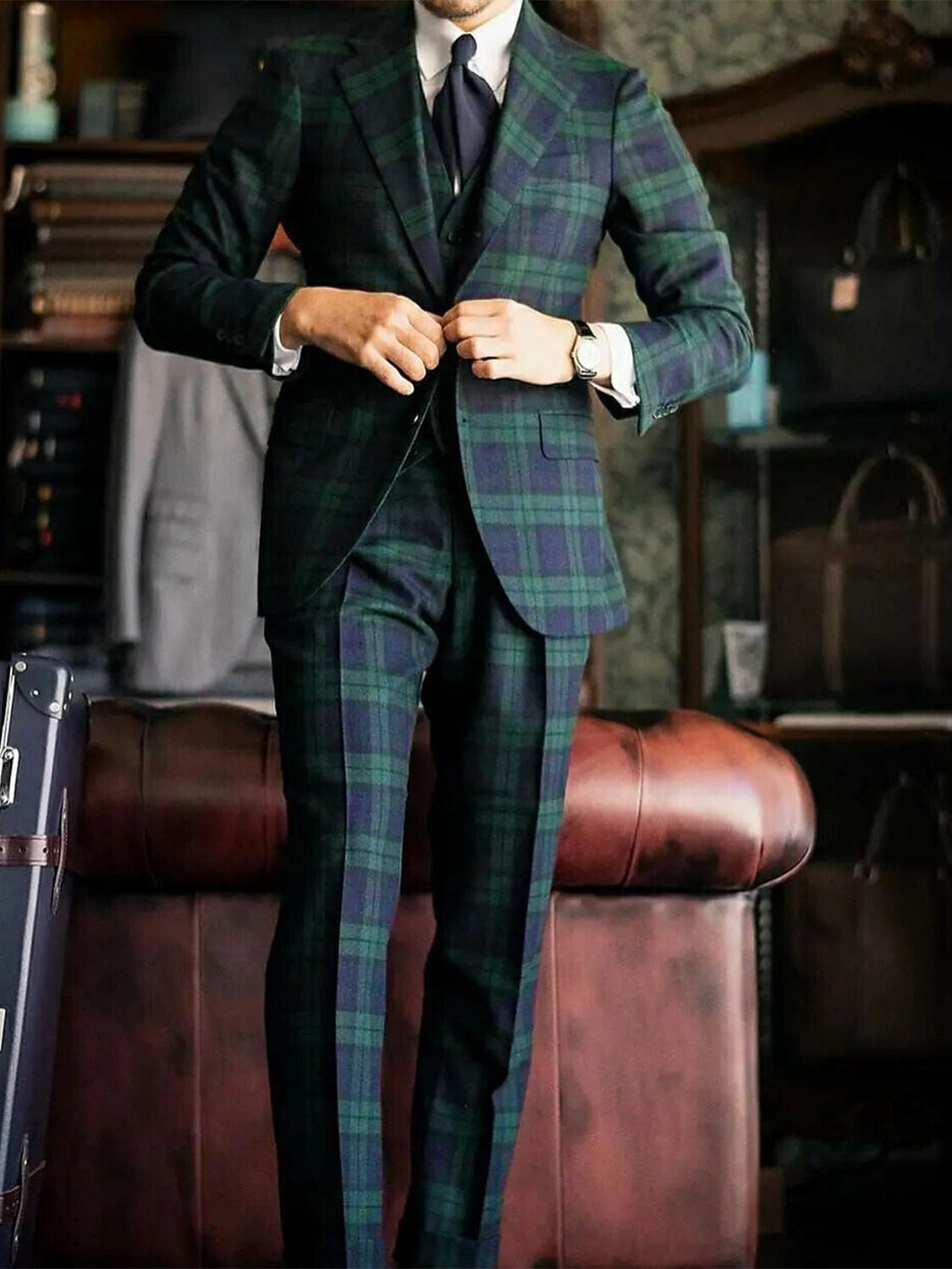 Warren | Stylish Single Breasted Two-buttons 3 Piece Suit 1