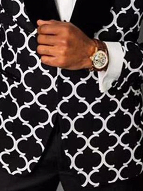 Nathan | Stylish Checkered Single Breasted Suit 2
