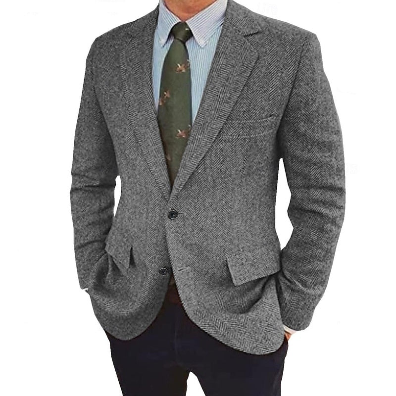 Stefan | Retro Single-Breasted Two-Buttons Jacket 8