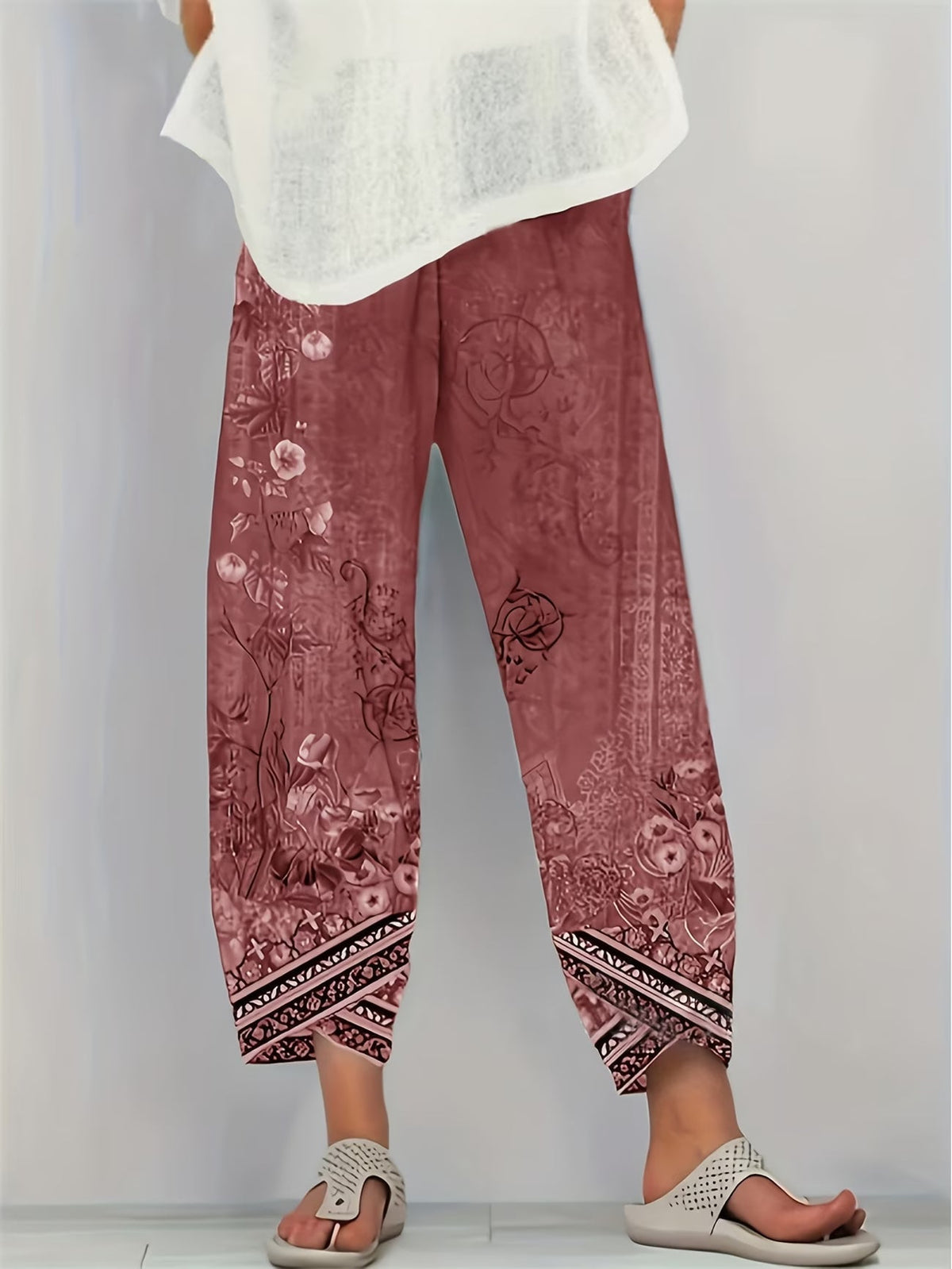 Amanda | Classic Vintage Floral Pants 5