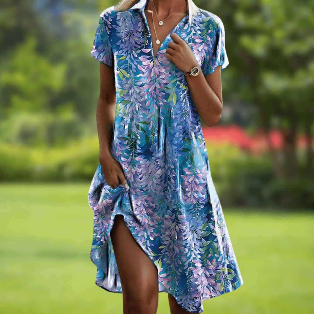 Galiana | Stylish V-Neck Elegant Dress 2