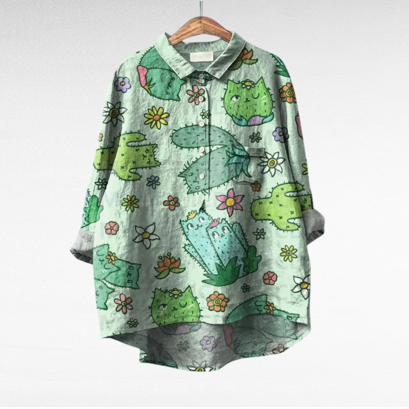 Amaya | Classic MultiColor Floral Blouse 9
