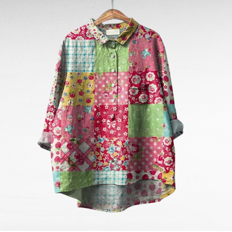Amaya | Classic MultiColor Floral Blouse 10