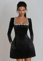 Lucinda | Elegant Velvet Mini Dress 3