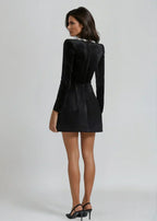 Lucinda | Elegant Velvet Mini Dress 4