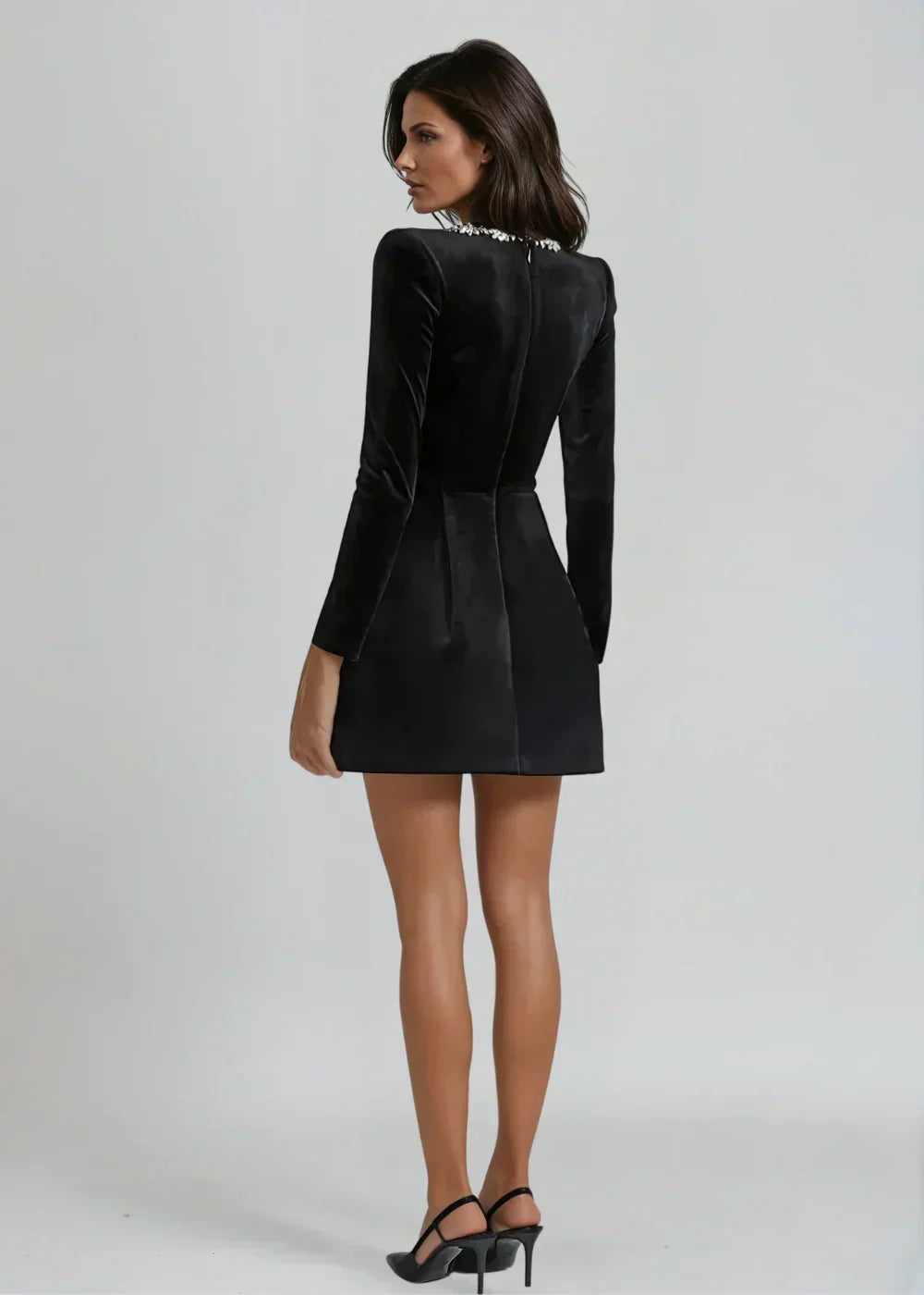 Lucinda | Elegant Velvet Mini Dress 4