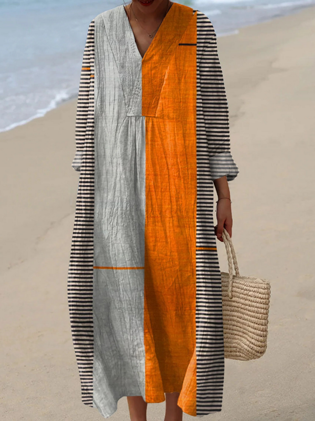 Victoria | Vintage Boho Geometry Art Dress 1