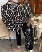 CHRISTABEL | CASUAL LONG-SLEEVE PATTERNED BLOUSE 8