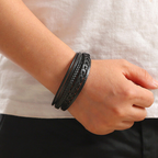 Felix | Braided Leather Viking Bracelet 7