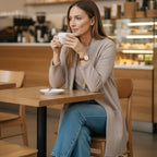 Women's 3-Piece Lounge Set with Long Cardigan and Wide-Leg Pants 6
