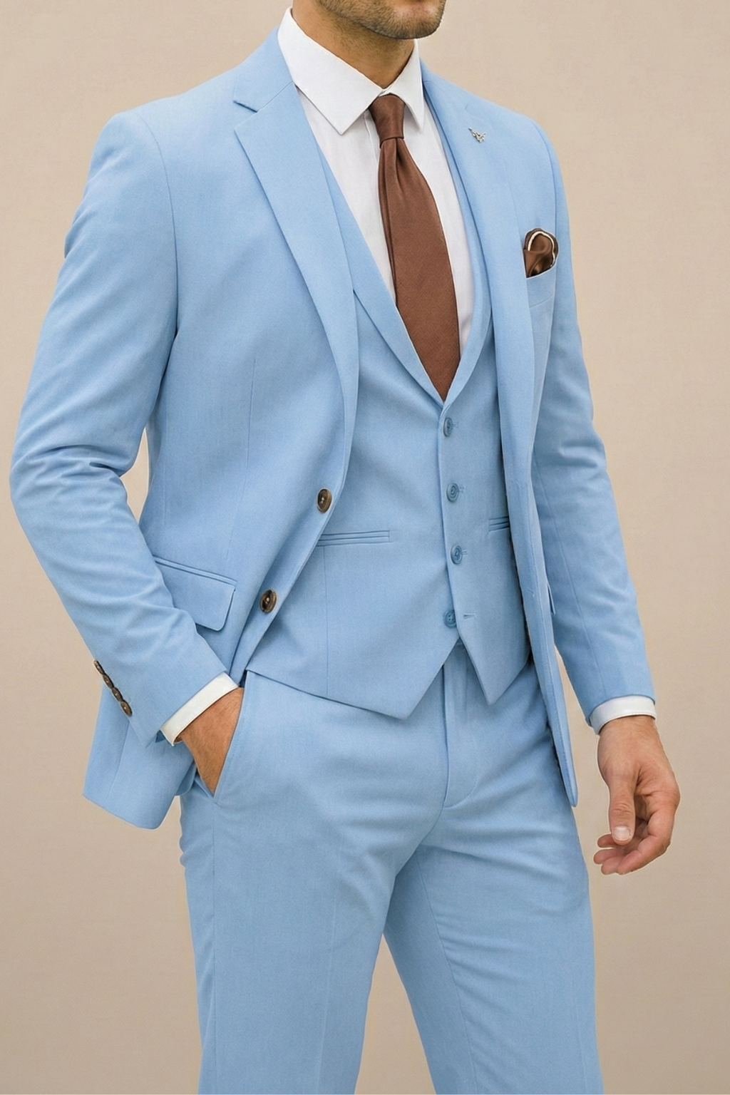 Cameron | Classic Modern Three Piece Suit Set 3