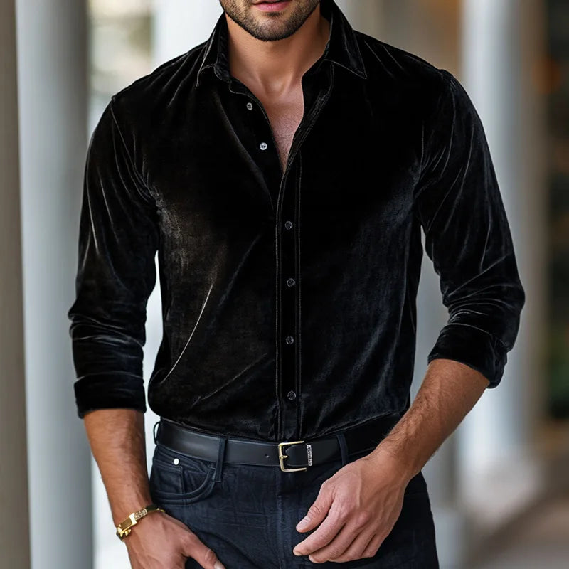 Finlay | Classic Velvet Button Shirt 4