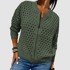 Phaedra | Premium Knitted Hole Cardigan 2