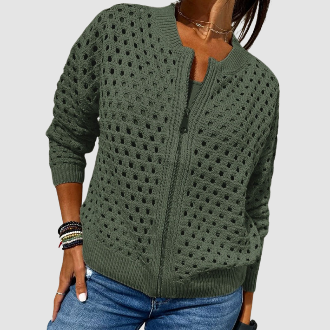 Phaedra | Premium Knitted Hole Cardigan 2