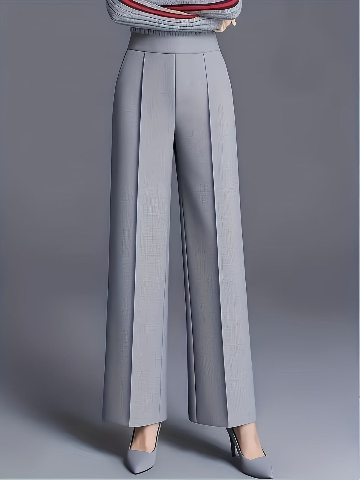 Eviana | Elegant High-Waisted Slant Pocket Pants 6