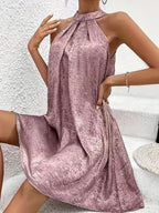 Wrenley | Stylish Sleeveless Halter Neck Dress 2
