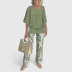 Jacqueline | Sophisticated Loose Two-Piece Set 2